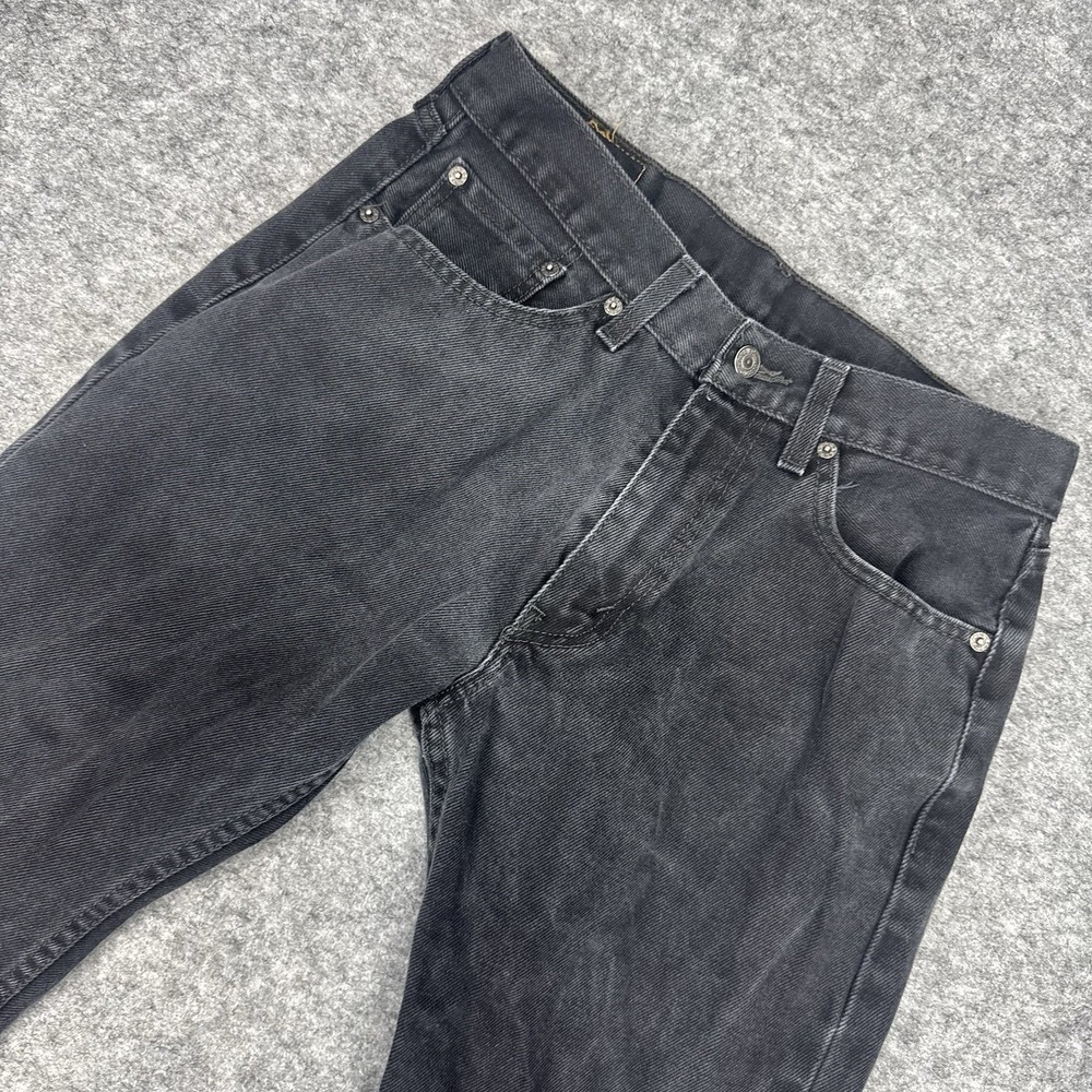 Levis 505 Jeans Mens‎ 32x32 Black Waterless Straight Fit Stretch Denim Pants